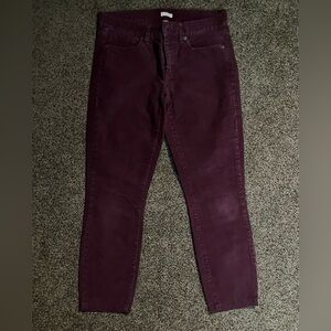 J. Crew Women's Straight Leg Jeans - Redish purple